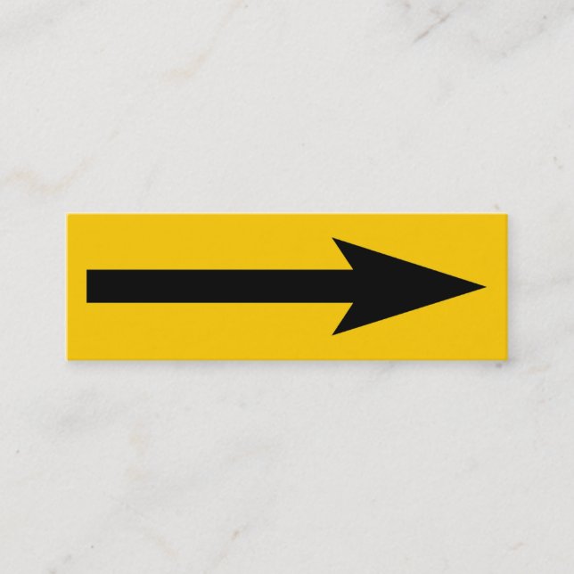 Cartão De Visita Mini O ponto inteiro - preto e âmbar (Frente)