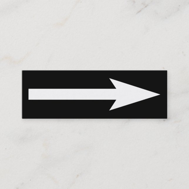 Cartão De Visita Mini O ponto inteiro - preto e branco (Frente)