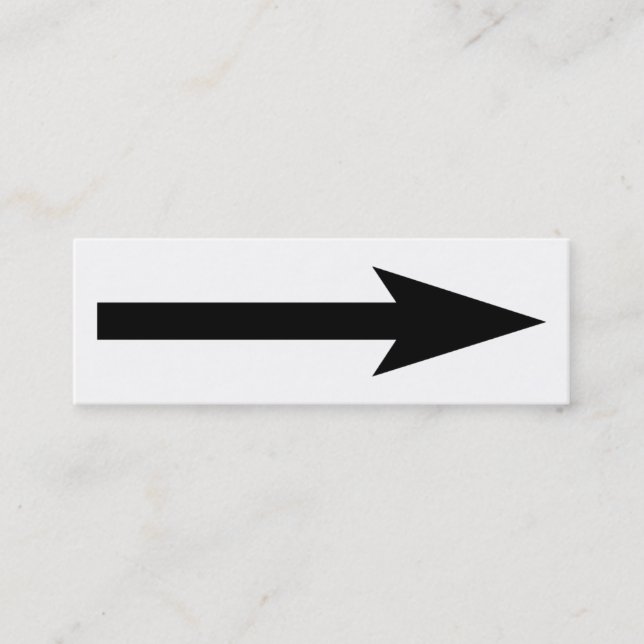 Cartão De Visita Mini O ponto inteiro - preto e branco (Frente)