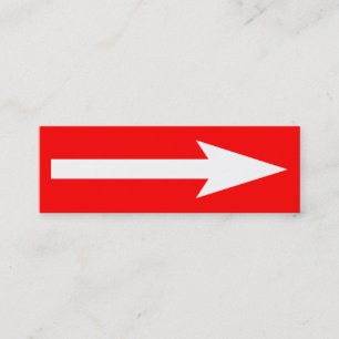 Cartão De Visita Mini O ponto inteiro - Vermelho e Branco