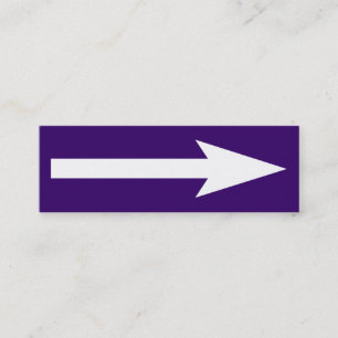 Cartão De Visita Mini O ponto inteiro - violeta e branco escuros