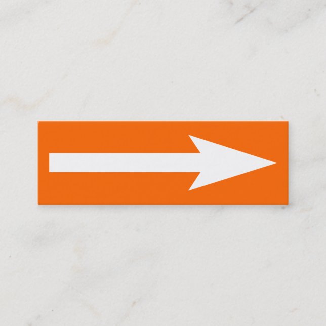 Cartão De Visita Mini O ponto todo - laranja, branco e Cinza (Frente)