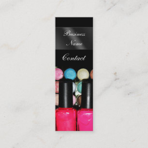 Cartão De Visita Mini O verniz para as unhas Palete da sombra para os