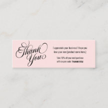 Obrigado moderno desconto de fidelidade do cliente