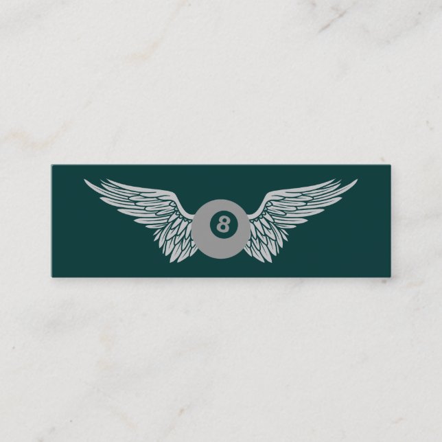 Cartão De Visita Mini oitava bola voadora (Frente)