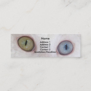 Cartão De Visita Mini Olhos para você