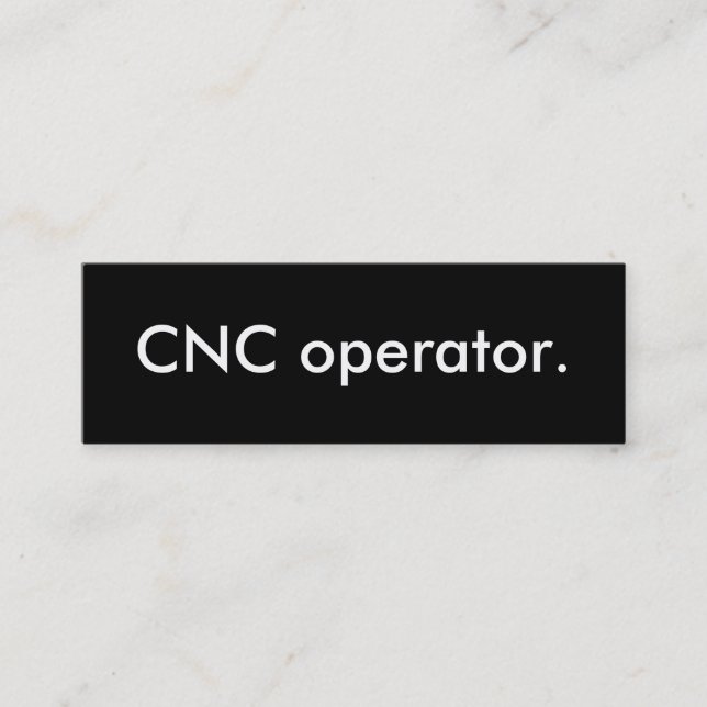 Cartão De Visita Mini operador cnc. (Frente)