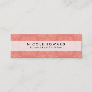 Cartão De Visita Mini Padrão Chic Contemporâneo