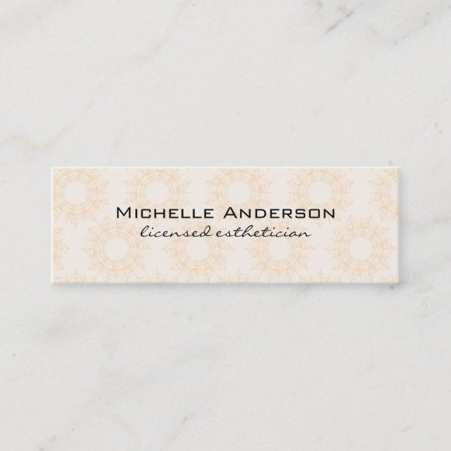 Cartão De Visita Mini Padrão do ornamentado (Frente)