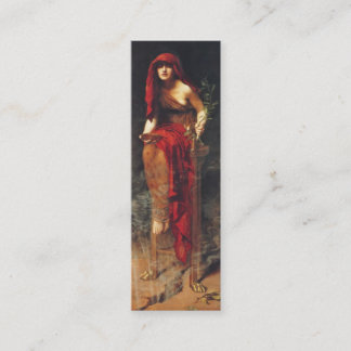 Cartão De Visita Mini Padre Delphi Bookmark de John Maler Collier
