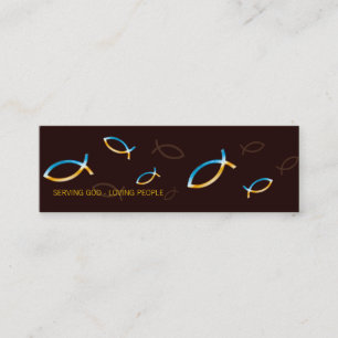 Cartão De Visita Mini Padre do pastor   do cristão  