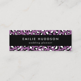 Cartão De Visita Mini Padrões-leopardo, manchas-leopardo, leopardo roxo