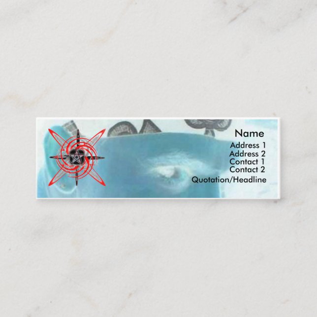 Cartão De Visita Mini Pagan Star (Frente)