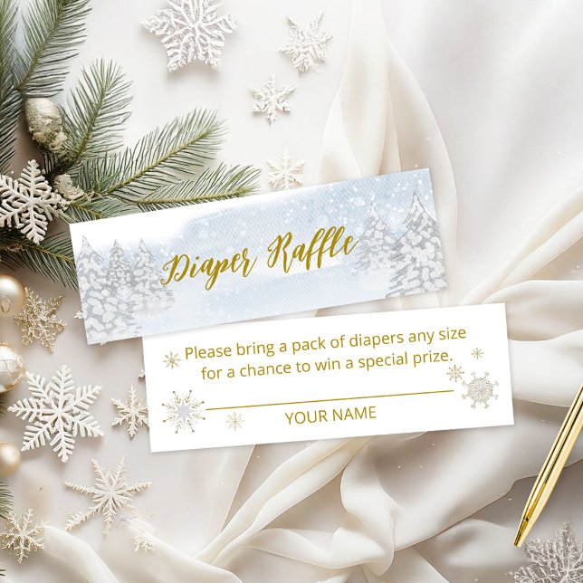 Cartão De Visita Mini Papais noeis Bebê Fralda de Natal Raffle (Criador carregado)