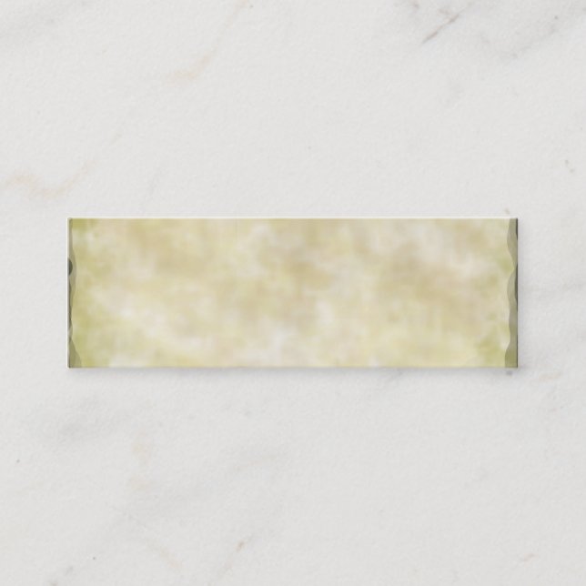 Cartão De Visita Mini Papel de pergaminho envelhecido (Frente)