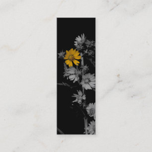 Cartão De Visita Mini Parcialmente marcador florais de Colorized mini