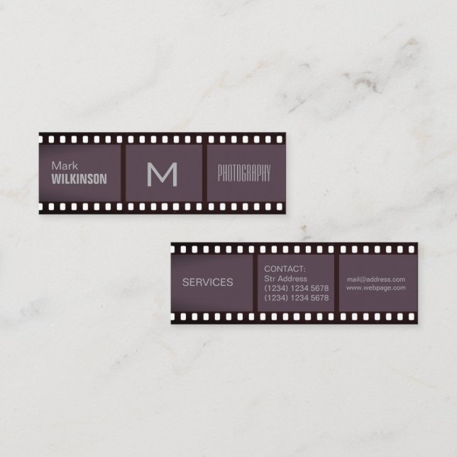 Cartão De Visita Mini Parte de cobrir profissional da fita (Frente/Verso)