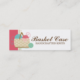 Cartão De Visita Mini Passatempos de confecção de malhas dos artesanat