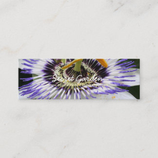 Cartão De Visita Mini Passiflora 3 Fotografia Floral