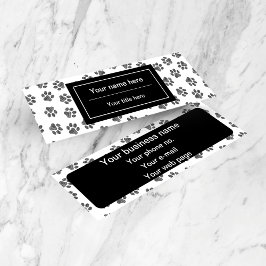 Cartão De Visita Mini Patas, Patas-Cães, Patas-Gatos, Patas-Negras