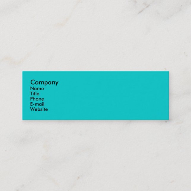 Cartão De Visita Mini Pavão (Frente)