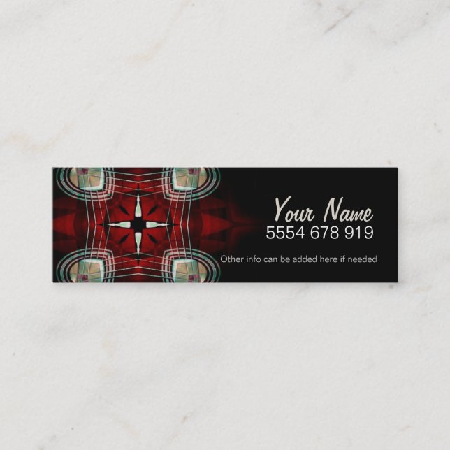 Cartão De Visita Mini Perfil/Cartão de visita do HeartStar (Frente)