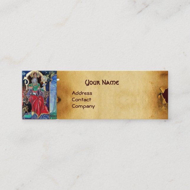 Cartão De Visita Mini Pergaminho NEUROMANCER (Frente)