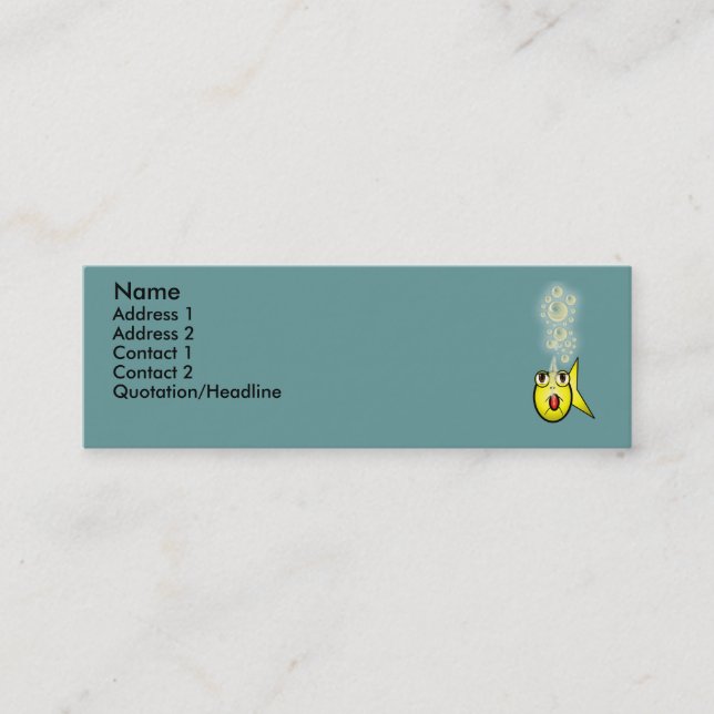 Cartão De Visita Mini Pesca (Frente)