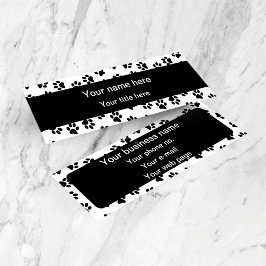 Cartão De Visita Mini Pestores, Patas Cachorros, Patas De Gato, Patas Ne