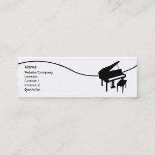 Cartão De Visita Mini Piano