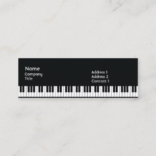 Cartão De Visita Mini Piano - magro