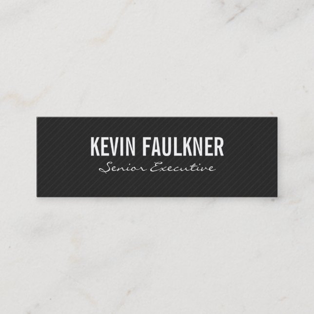Cartão De Visita Mini Pinstripe (Frente)