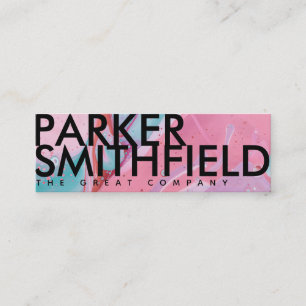 Cartão De Visita Mini Pinta Colorida