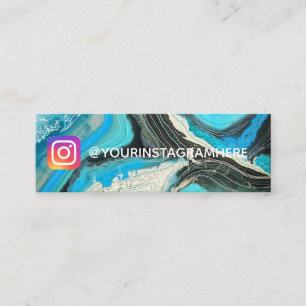 Cartão De Visita Mini Pintura e linhas meios sociais Instagram