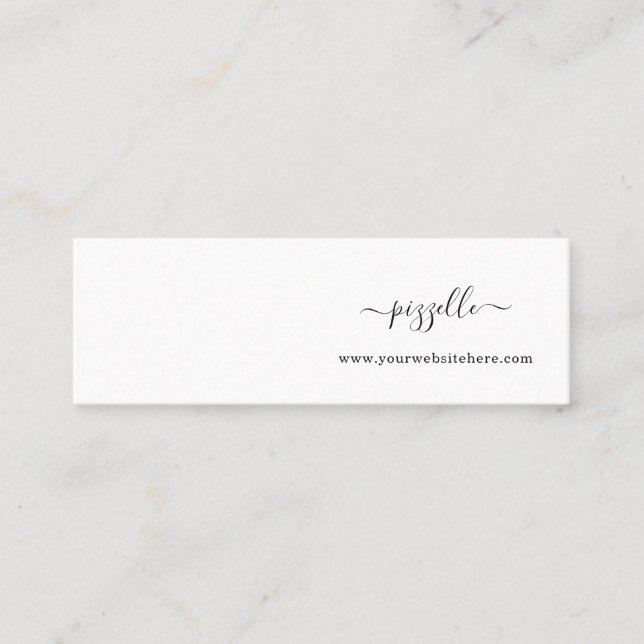 Cartão De Visita Mini Placa de exibição de mini leitura (Frente)