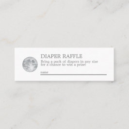 Cartão De Visita Mini Placa de gabinete Raffle Fralda Lua