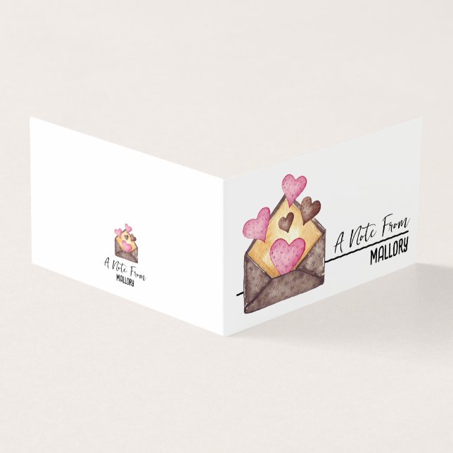 Cartão De Visita Mini Placas Lunchbox Personalizadas com Seu Nome (Exterior)