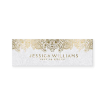 Planejador de Casamento de Paisley Lace Dourado e