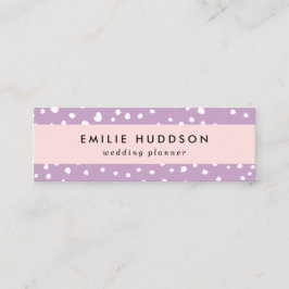 Cartão De Visita Mini Pontos Dalmáticos Lilac, Pontos Dalmáticos, pontos