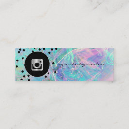 Cartão De Visita Mini Pontos Modernos, Mídia Social Instagram Iridescent