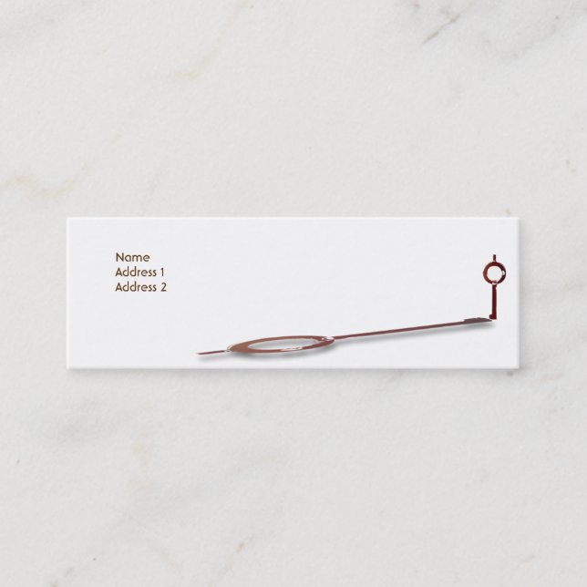 Cartão De Visita Mini Pray - magro (Frente)