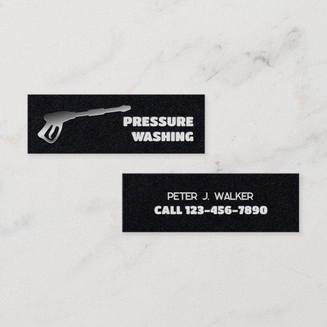 Cartão De Visita Mini 🚗 💨 Premium de lavagem da pressão (Frente/Verso)