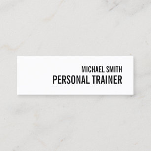 Cartão De Visita Mini Preto e Branco Negrito