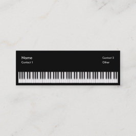 Cartão De Visita Mini Professor de piano