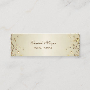 Cartão De Visita Mini Profissional Elegante Estiloso Sofisticado