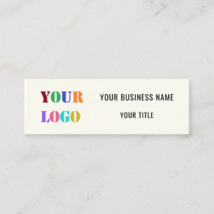 Cartão De Visita Mini Promocional de logotipo personalizado para empresa