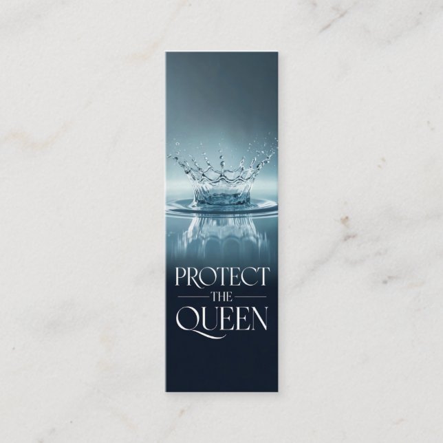 Cartão De Visita Mini Proteger a Rainha (Frente)