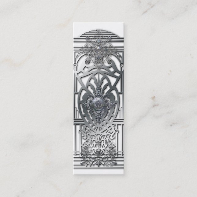 CARTÃO DE VISITA MINI PROVIDÊNCIA: MEDALHÕES DE PRATA (Frente)