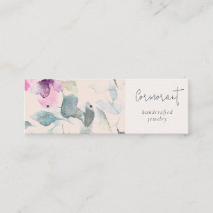 Cartão De Visita Mini Púrpura, rosa, cor-de-rosa, com capa