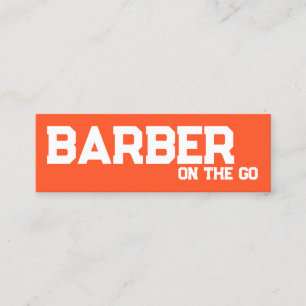 Cartão De Visita Mini QR personalizado da barbagem móvel
